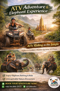 ขับ ATV ตะลุยป่า • กิจกรรมชมช้าง อาบน้ำช้าง และขี่ช้าง