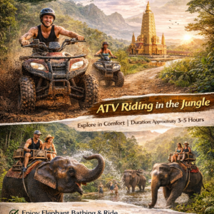 ขับ ATV ตะลุยป่า • กิจกรรมชมช้าง อาบน้ำช้าง และขี่ช้าง